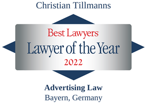 Handeslblatt Auszeichung Beste Anwälte Deutschlands 2024 – Dr. Tillmanns